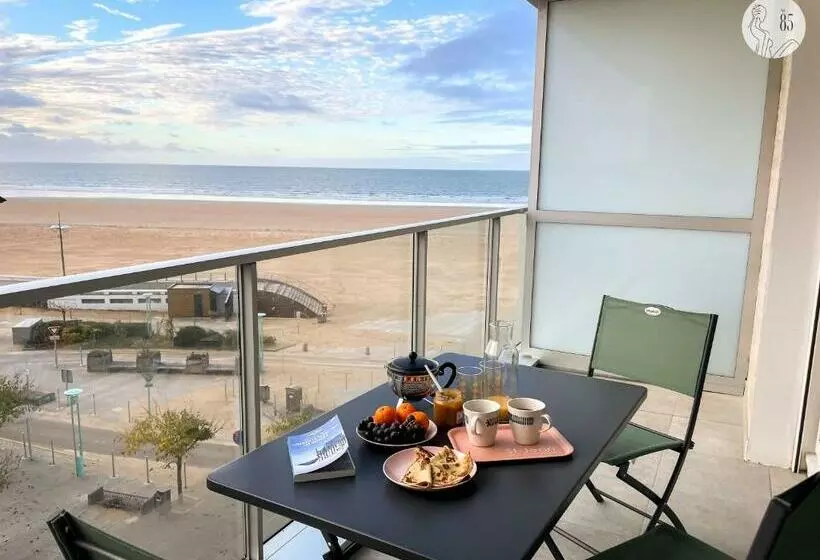 Au85, Bel Appartement, Vue Océan, Pied De La Plage