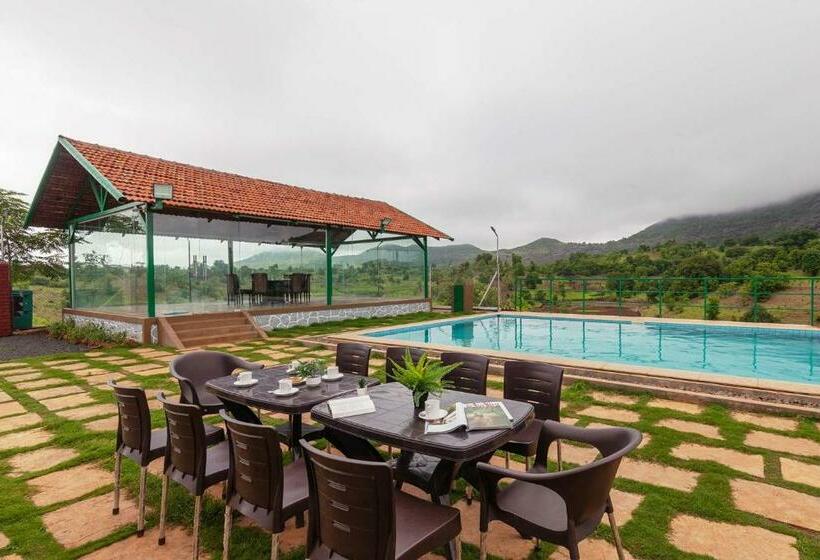 Stayvista S Ficus Farms   Mountain View Haven With Rustic Artsy Interiors, Outdoor Pool, Glasshouse