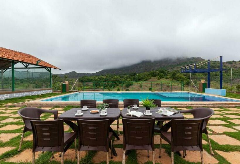 Stayvista S Ficus Farms   Mountain View Haven With Rustic Artsy Interiors, Outdoor Pool, Glasshouse