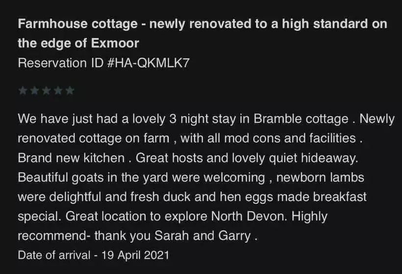 Bramble Cottage On The Edge Of Exmoor