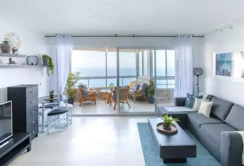 Blue Dream: Panoramic View On Heights Over The Sea