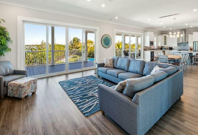 Contemporary Waves By Brightwild Huge Pool, Dock