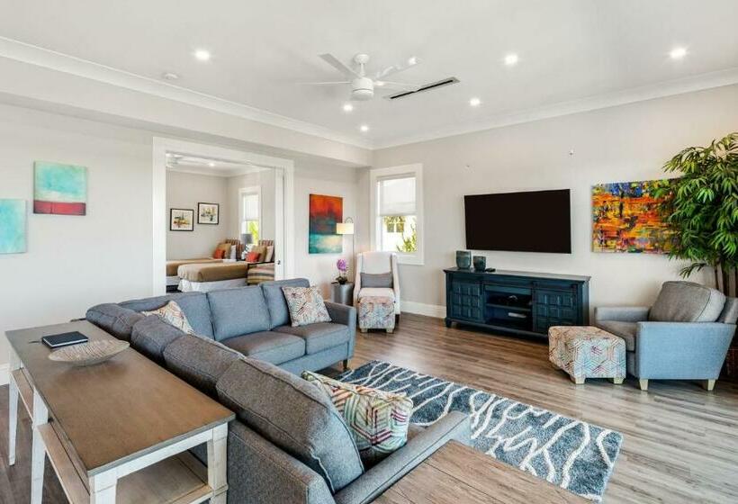 Contemporary Waves By Brightwild Huge Pool, Dock