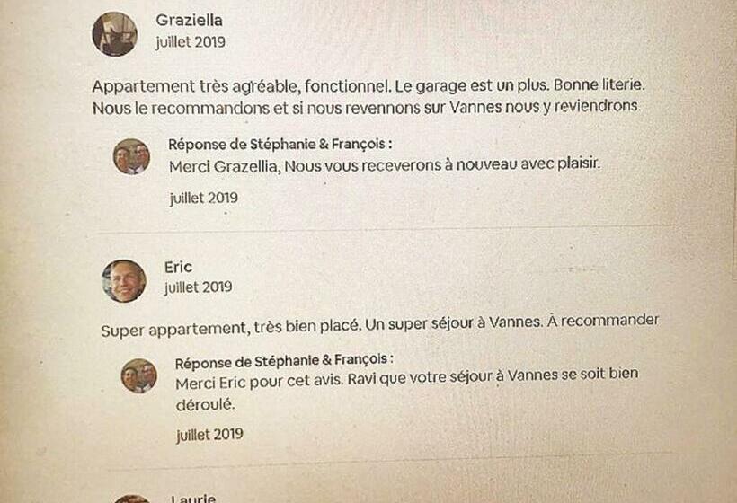 Apt 1 Ch   Centre Ville Vannes   Gare à Pied   Parking