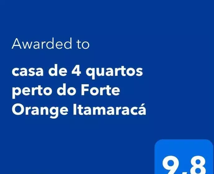 Casa De 4 Quartos Perto Do Forte Orange Itamaracá