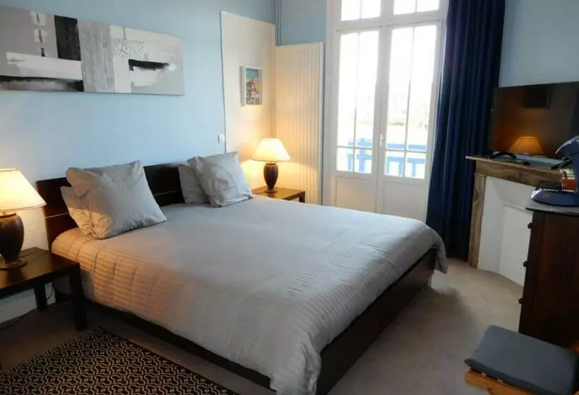 ベッドアンドブレックファースト Caprices De Plage Chambre Grand Lit Double Avec Balnéo Et Beau Balcon, Vue Panoramique, 300 Mètres P