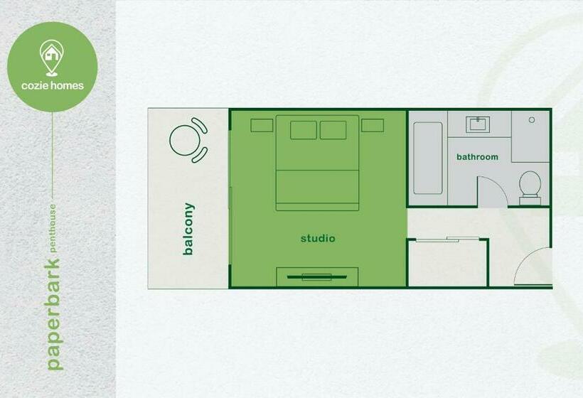 ユースホステル Beachfront Paperbark Studio