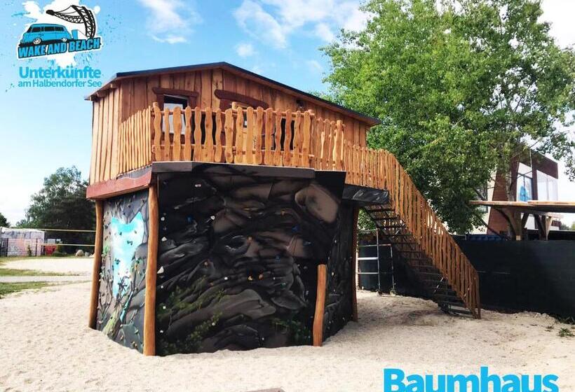 Пансион Unterkünfte Bei Wake And Beach Am Halbendorfer See