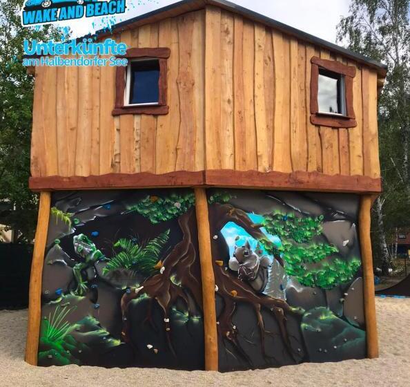 Пансион Unterkünfte Bei Wake And Beach Am Halbendorfer See