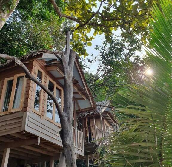 בית מלון כפרי Palm Beach Resort Koh Phayam