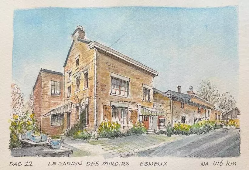 Aamiaismajoitus (B&B) Le Jardin Des Miroirs