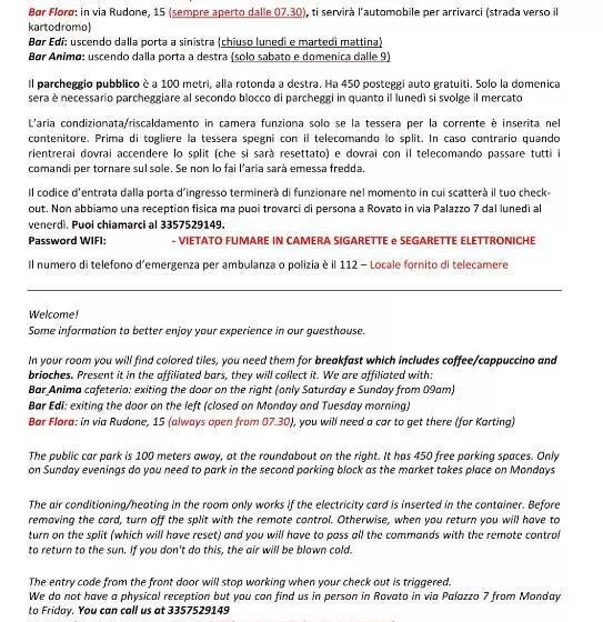 Foresteria Opera B&b