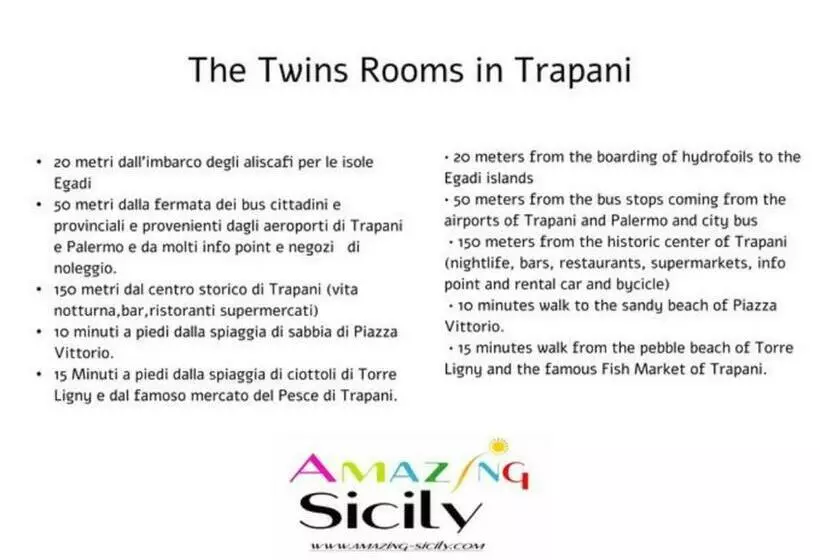 پانسیون The Twins Rooms In Trapani 2