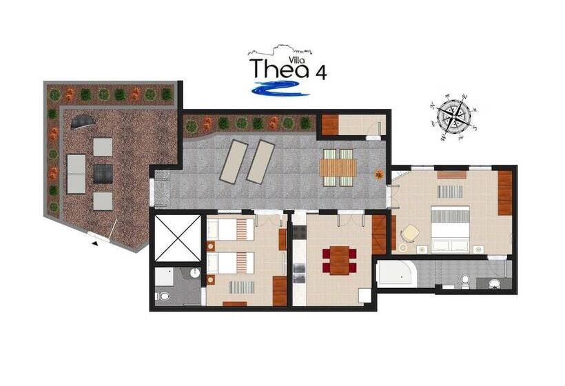 בית מלון כפרי Thea Villas And Suite