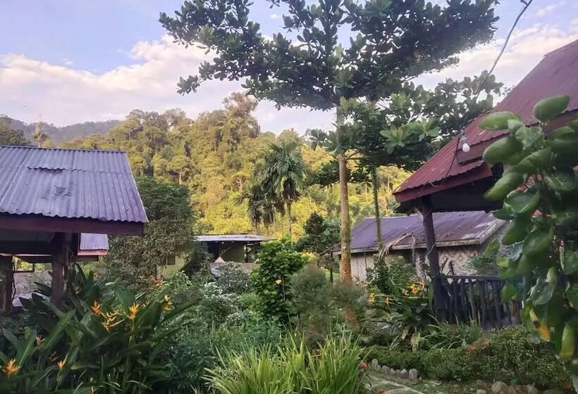 Retkeilymaja Mountain View Cottages & Villa Tangkahan
