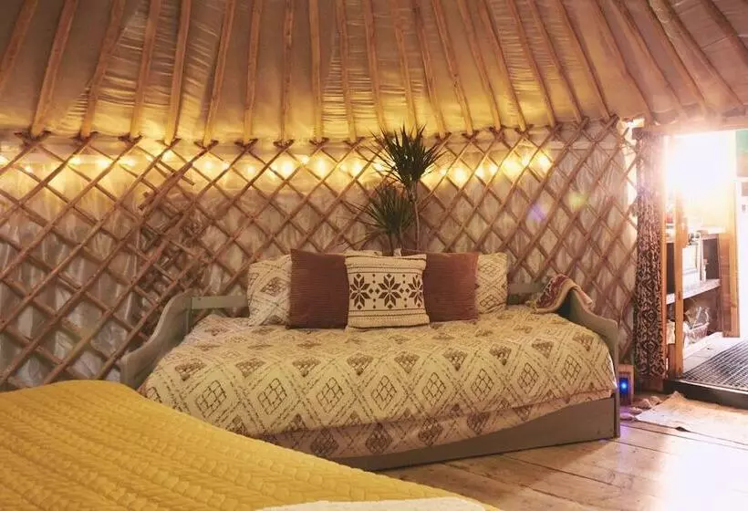 Mushroom Yurt Set In 4 Acres Of Woodland And Lakes