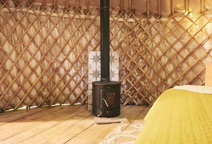 Mushroom Yurt Set In 4 Acres Of Woodland And Lakes