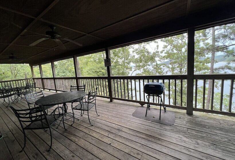 Lake View Three Bedroom, Three Bath Log Sided Cottage With Private Hot Tub Overlooking Lake Ouachita