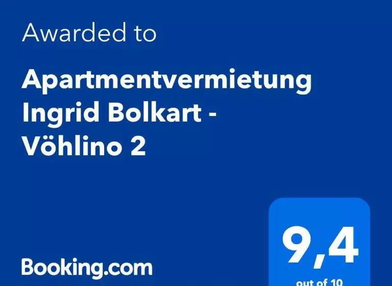 Apartmentvermietung Ingrid Bolkart   Vöhlino 2