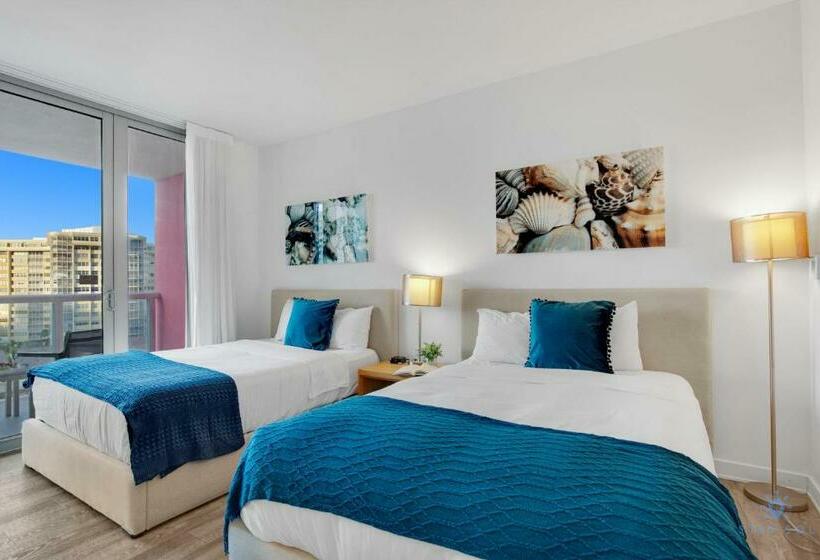 호스텔 Cozy Apartment   Amazing Pool  Near Beach