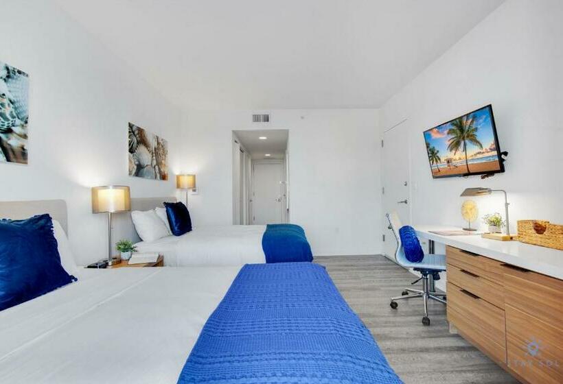 호스텔 Cozy Apartment   Amazing Pool  Near Beach