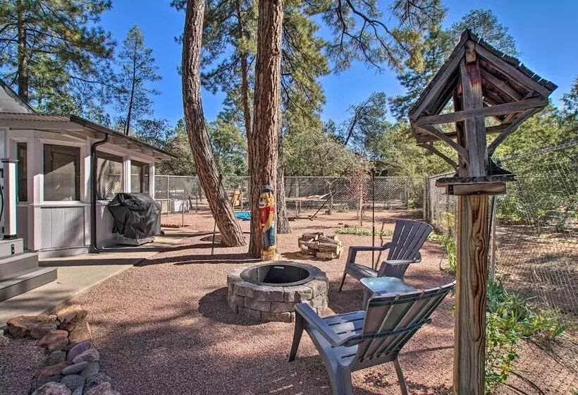 Peaceful Deck + Fire Pit: Payson Home!