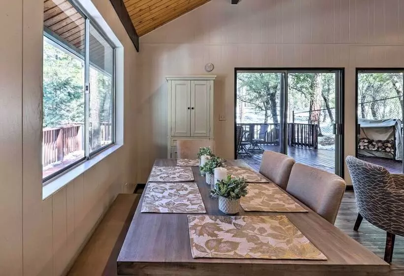 Deck W/ Wooded Views: Rustic Chic Prescott Cabin!