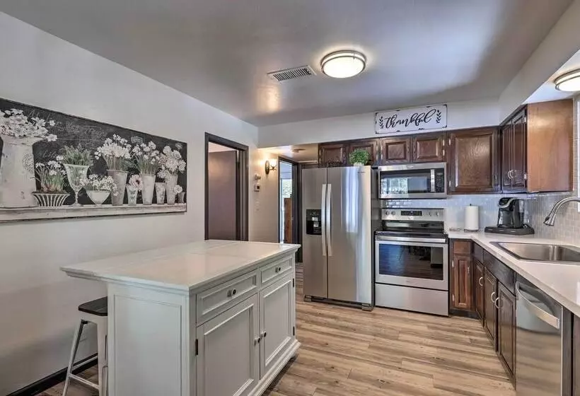 Deck W/ Wooded Views: Rustic Chic Prescott Cabin!