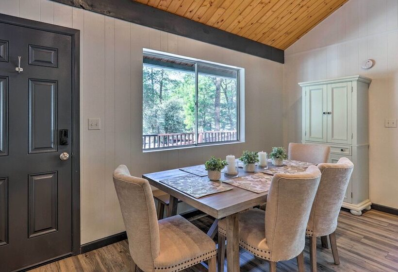 Deck W/ Wooded Views: Rustic Chic Prescott Cabin!