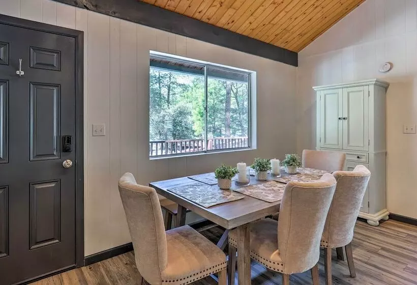 Deck W/ Wooded Views: Rustic Chic Prescott Cabin!