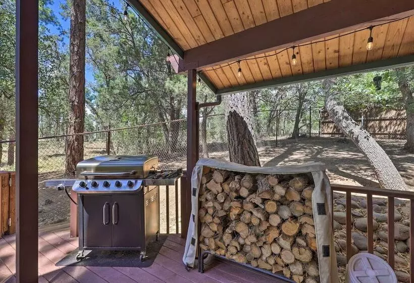 Deck W/ Wooded Views: Rustic Chic Prescott Cabin!