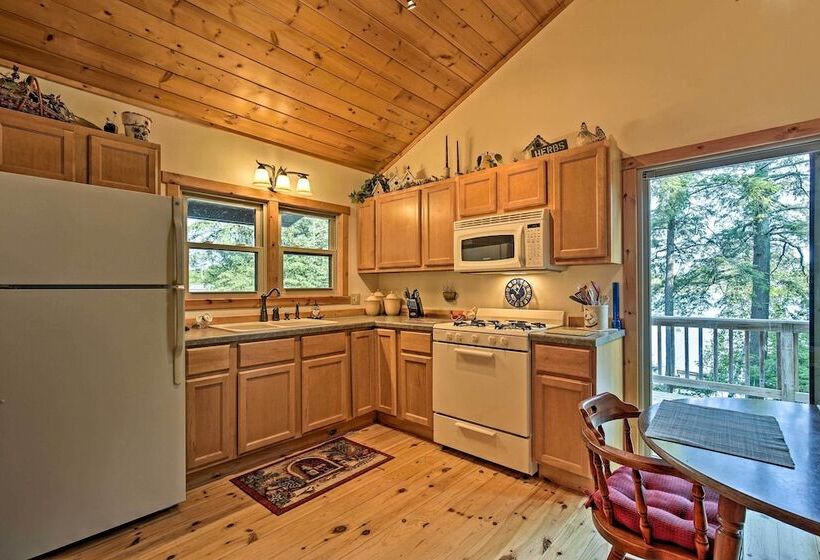 Waterfront Mercer Cabin W/ Wraparound Porch!