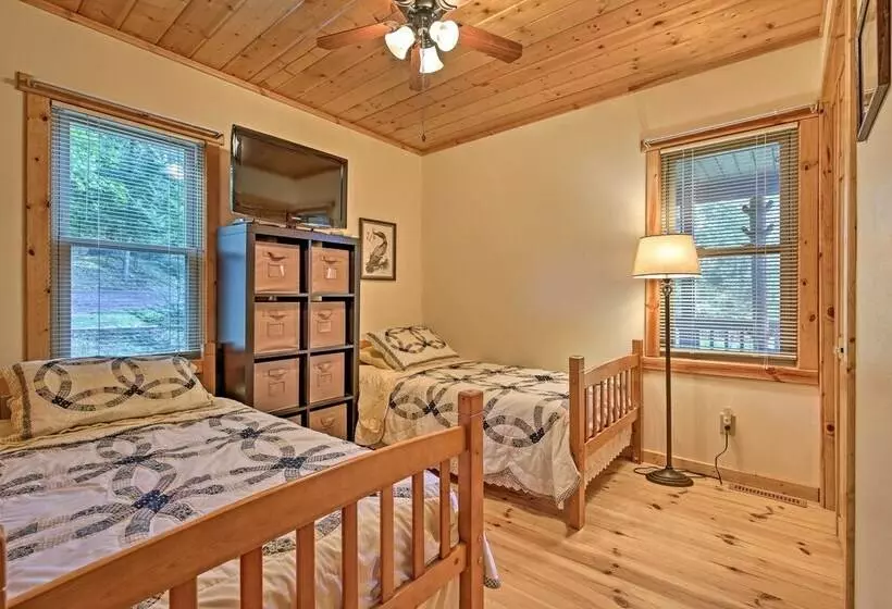 Waterfront Mercer Cabin W/ Wraparound Porch!