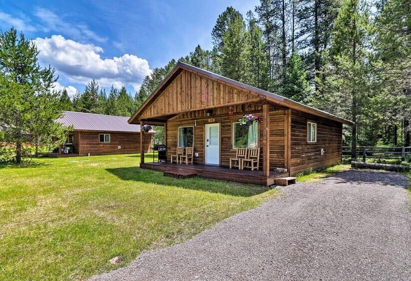 Cozy Cabin W/ Fire Pit & Bbq: 7mi To West Glacier!
