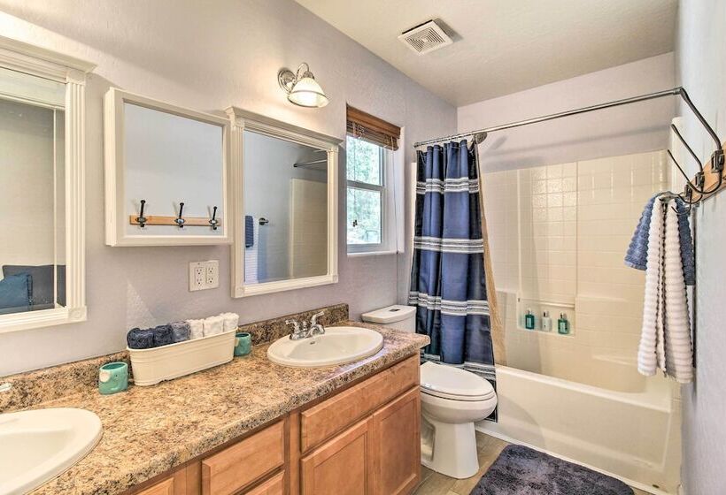 Modern Show Low Cabin Retreat W/ Deck & Grill