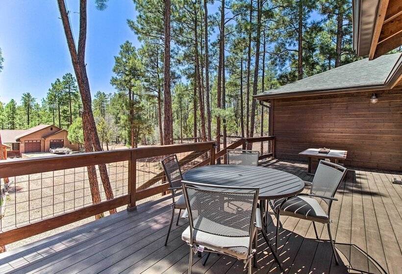 Modern Show Low Cabin Retreat W/ Deck & Grill