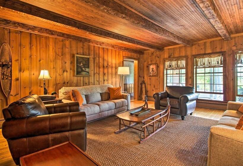 Vintage Schroon Lake Farmhouse W/ Private Beach!