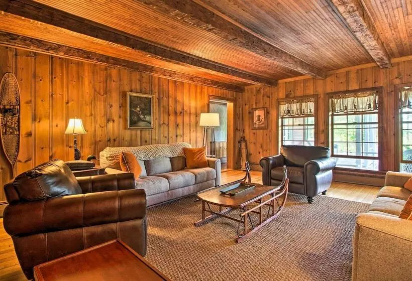 Vintage Schroon Lake Farmhouse W/ Private Beach!