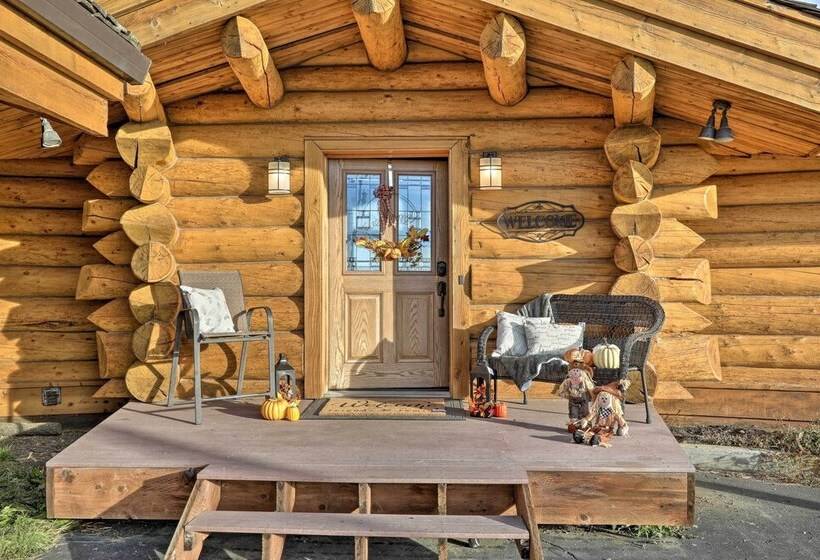 Fairbanks Log Cabin W/ Waterfront Deck & Views!