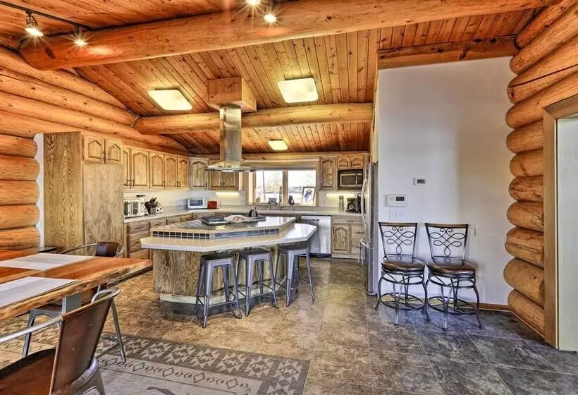 Fairbanks Log Cabin W/ Waterfront Deck & Views!