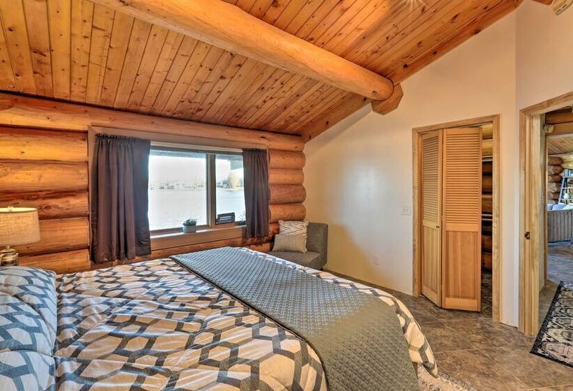 Fairbanks Log Cabin W/ Waterfront Deck & Views!