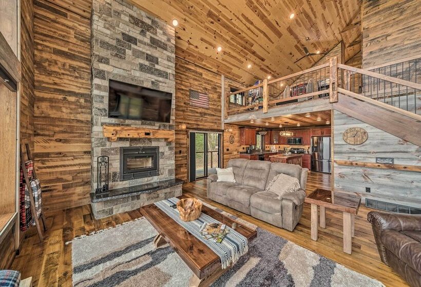 Galena Cabin W/ Wraparound Porch & Game Room!