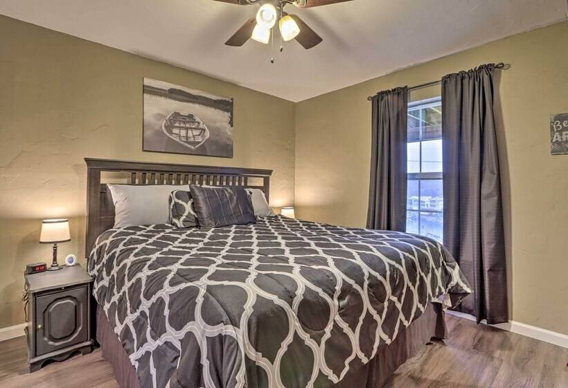 Deck & Fire Pit: Lake View Osage Beach Home!