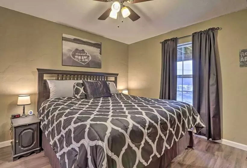 Deck & Fire Pit: Lake View Osage Beach Home!