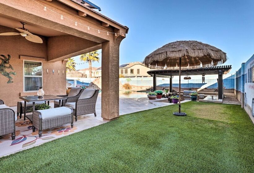 Maricopa Home W/ Swim Up Bar, Heated Pool & Slide