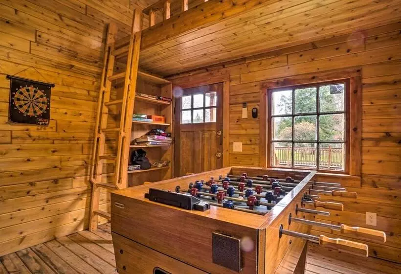 Scenic Log Cabin With Fire Pit & Stocked Creek!