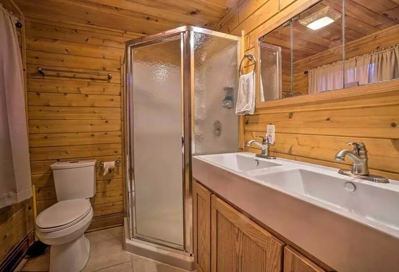 Scenic Log Cabin With Fire Pit & Stocked Creek!