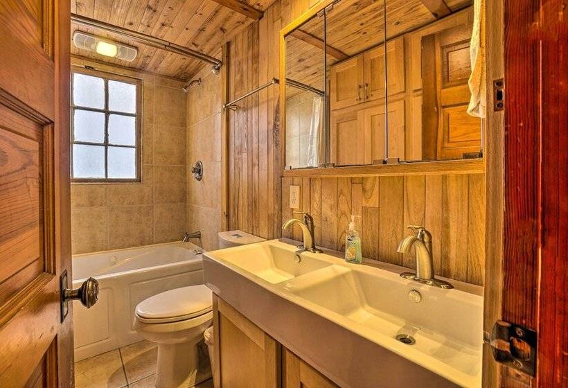 Scenic Log Cabin With Fire Pit & Stocked Creek!