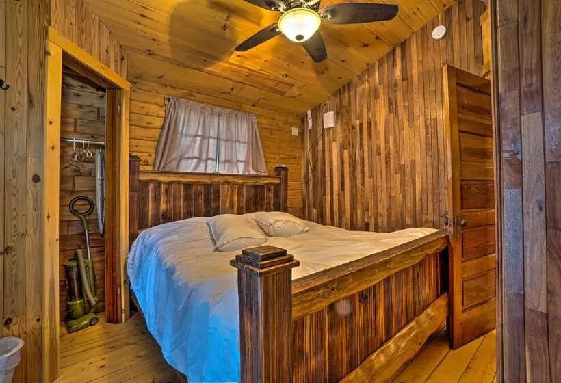 Scenic Log Cabin With Fire Pit & Stocked Creek!