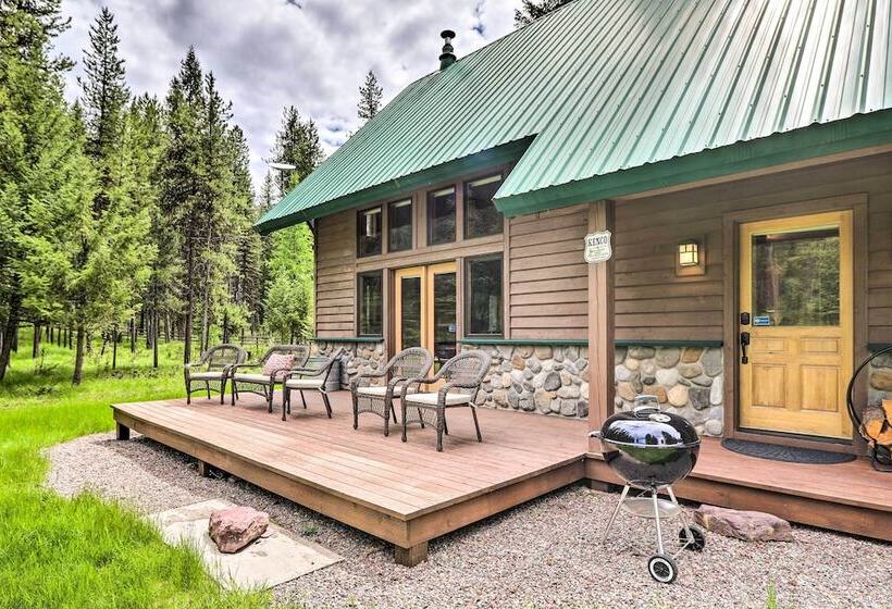 Secluded Bigfork Cabin W/ Huge Yard + Grill!